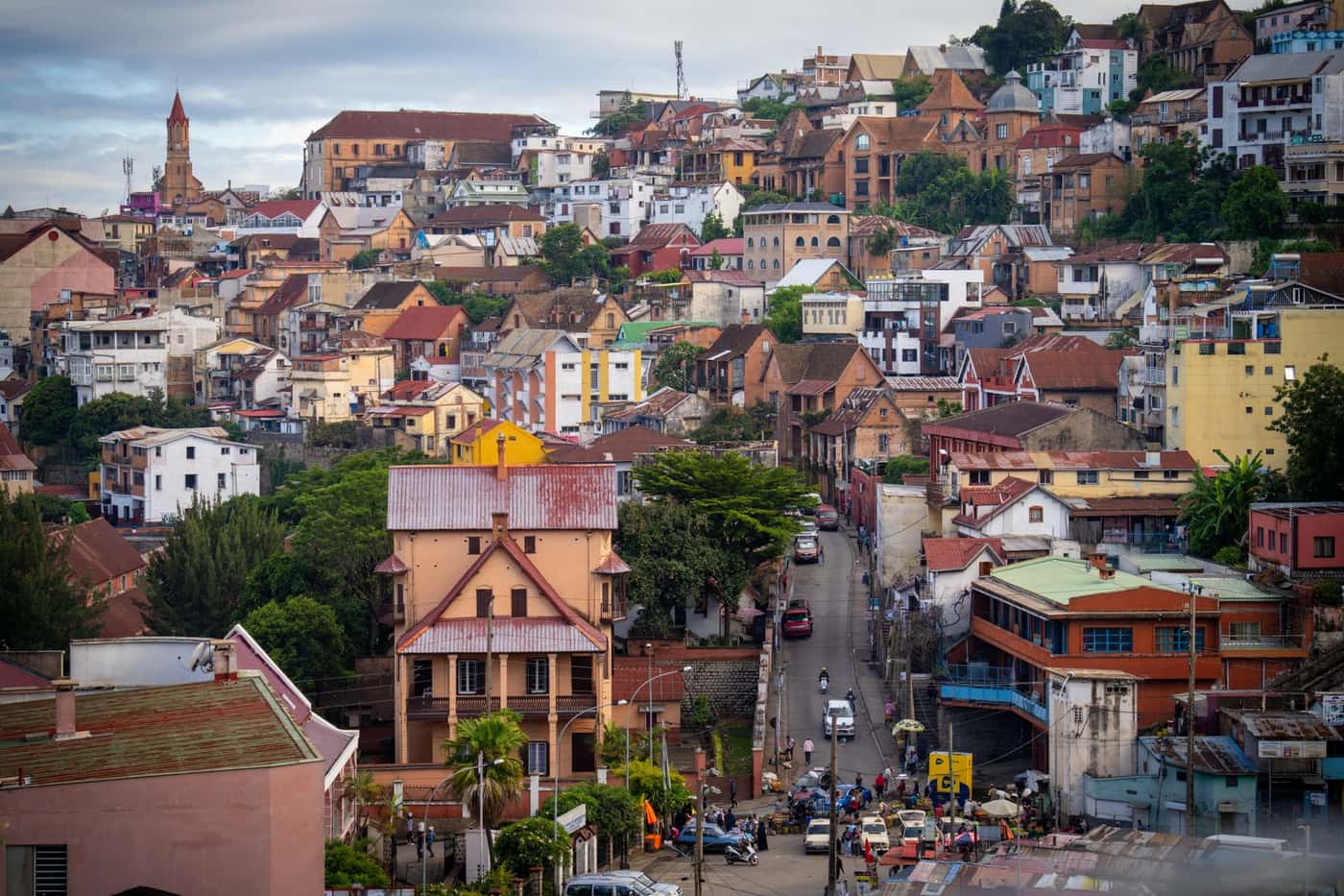 Vue d'Antananarivo, capitale de Madagascar.